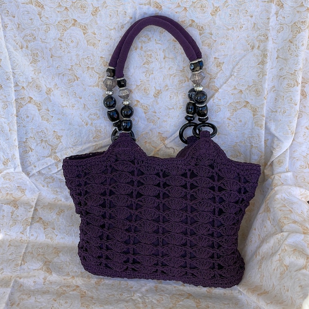Cappelli Purple Knit Purse